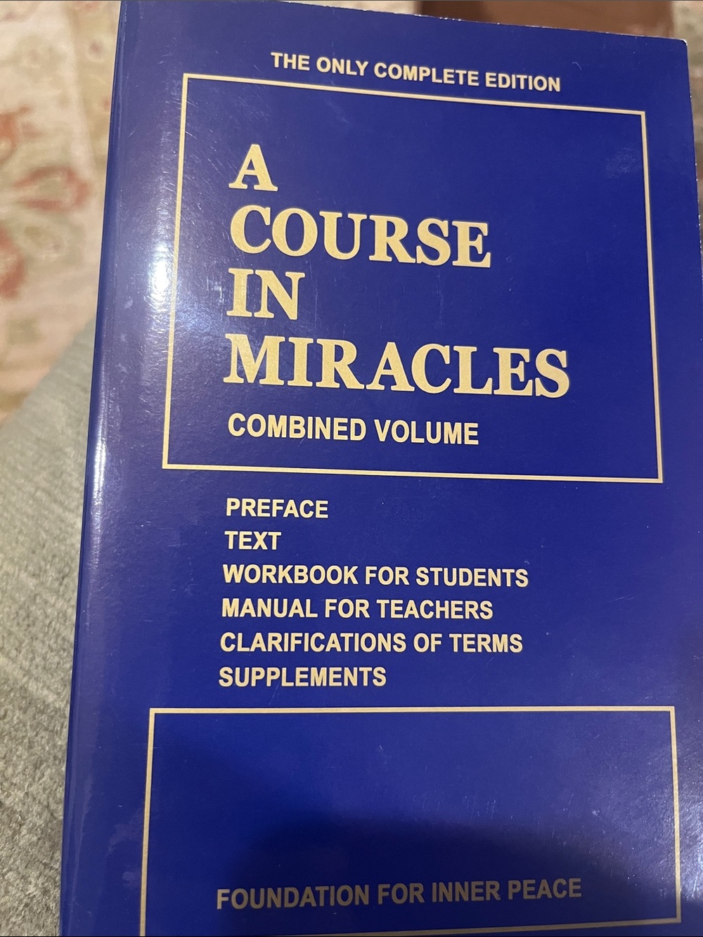 A Course in Miracles Combined Volume - Blue